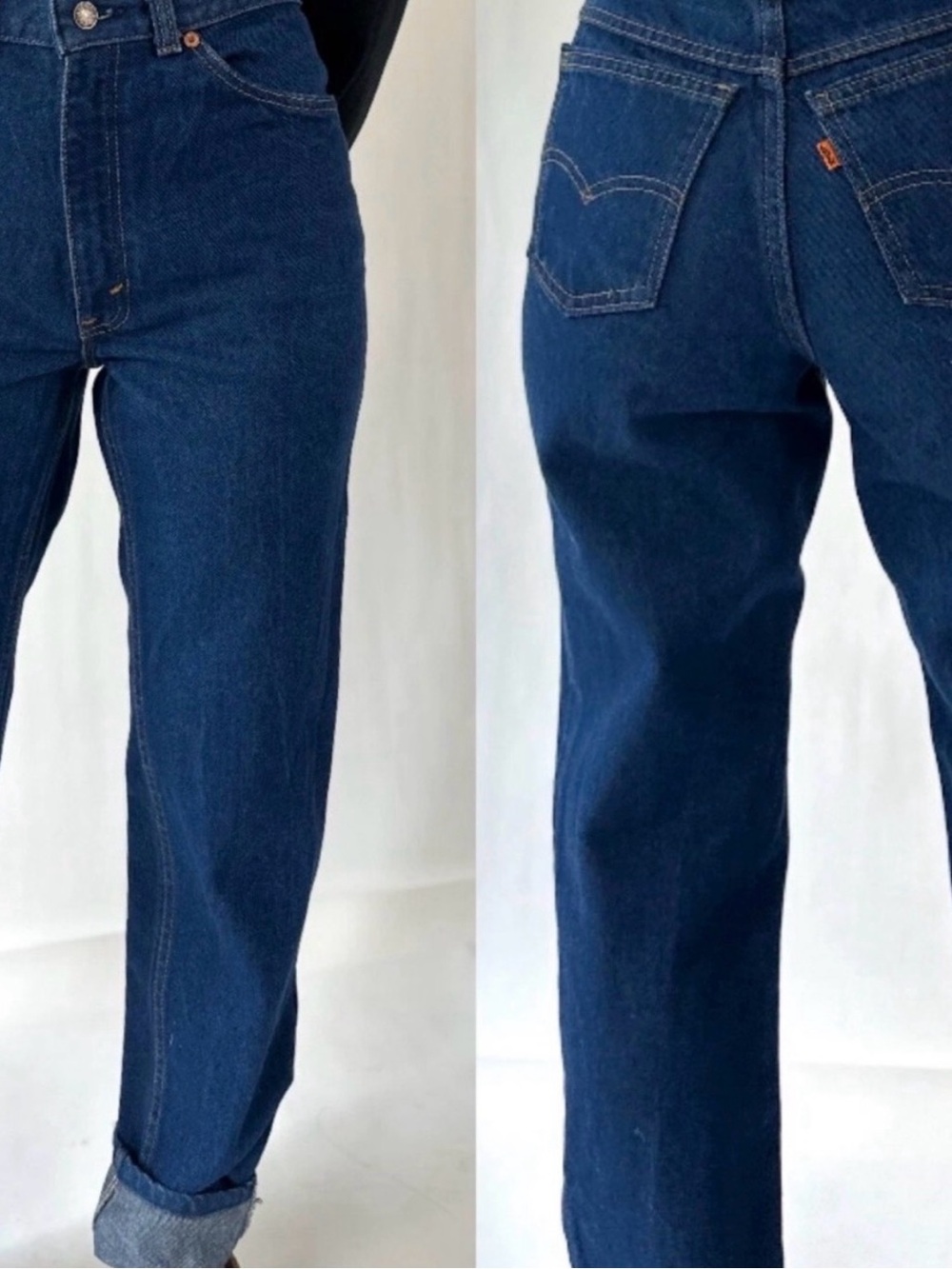 Vintage Orange Tab Levi's 28/32
Classic fit straight-leg silhouette.